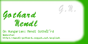 gothard mendl business card